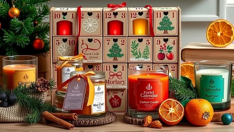 Adventskalender doftljus för hemmet